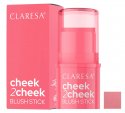 CLARESA - CHEEK 2 CHEEK - Blush Stick - Kremowy róż do policzków w sztyfcie - 6 g - 02 Neon Coral - 02 Neon Coral