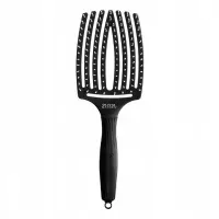 Olivia Garden - FingerBrush Ionic - Szczotka do rozczesywania włosów - Large Black