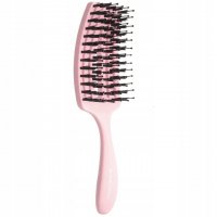 Olivia Garden - FingerBrush - Mini Care Kids - Szczotka do włosów z włosiem dzika dla dzieci - Pink