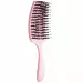Olivia Garden - FingerBrush - Mini Care Kids - Szczotka do włosów z włosiem dzika dla dzieci - Pink