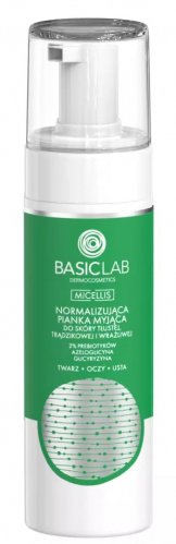 BASICLAB - MICELLIS - Normalizing cleansing foam for oily, acne and sensitive skin - 150 ml
