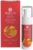 BASICLAB - ESTETICUS - Emulsion Serum - Emulsyjne serum z 0,5% czystym retinolem, 4% witaminą C, CBD oraz koenzymem Q10 - Odnowa i Stymulacja - Noc - 30 ml