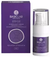 BASICLAB - ESTETICUS - Corrective Serum - Korygujące serum z retinalem 0,07%, fitosfingozyną i karnozyną 2.0 - Redukcja i Stymulacja - Noc - 15 ml 