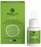 BASICLAB - ESTETICUS - Antioxidant Balancing Serum - Antyoksydacyjne serum wyrównujące z wit. C 15%, prebiotykiem i filtratem z wody ryżowej - Rozświetlenie i Wyciszenie - Dzień/Noc - 15 ml
