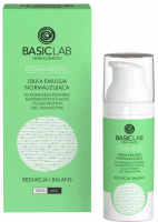 BASICLAB - COMPLEMENTIS - Light Normalizing Emulsion - Lekka emulsja normalizująca z 3% kompleksu komórek macierzystych z noni, 1% glicyryzyny, CBD i adenozyną - Redukcja i Balans - Dzień/Noc - 50 ml