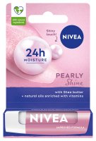 Nivea - PEARLY SHINE - 24h Moisture Lip Balm - Pielęgnująca pomadka do ust - 4,8 g