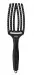 Olivia Garden - FingerBrush Combo - Szczotka do rozczesywania włosów - Black - Medium