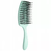 Olivia Garden - FingerBrush - Mini Care Kids - Szczotka do włosów z włosiem dzika dla dzieci - Mint 