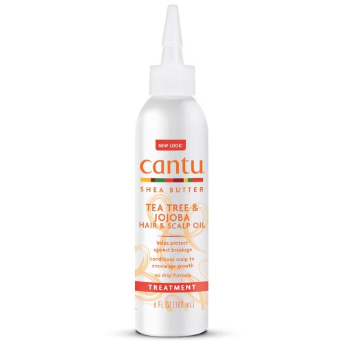 Cantu - Shea Butter - Tea Tree & Jojoba - Hair & Scalp Oil Treatment - Olejek do włosów i skóry głowy - 180 ml 