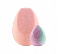 Boho Beauty - Makeup Sponge - Set of 2 makeup sponges - Candy Pink Top Cut Regular + Mini Pastel Cut