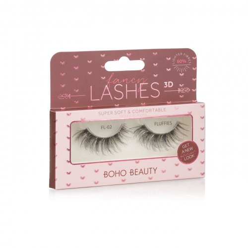 Boho Beauty - Falsh Eyelashes - Fancy Lashes 3D  - FL-02 FLUFFIES 