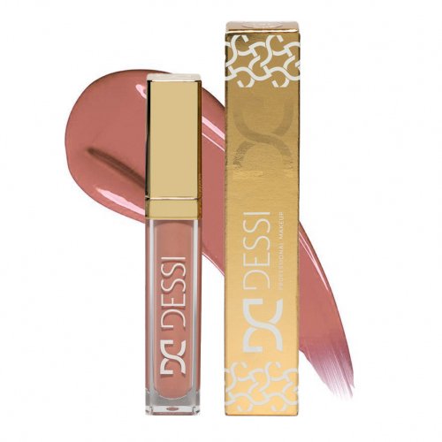 DESSI - Creamy Cover Lip Gloss - Kremowy błyszczyk do ust o mocnym kryciu - 5,5 ml - ALMOND 103