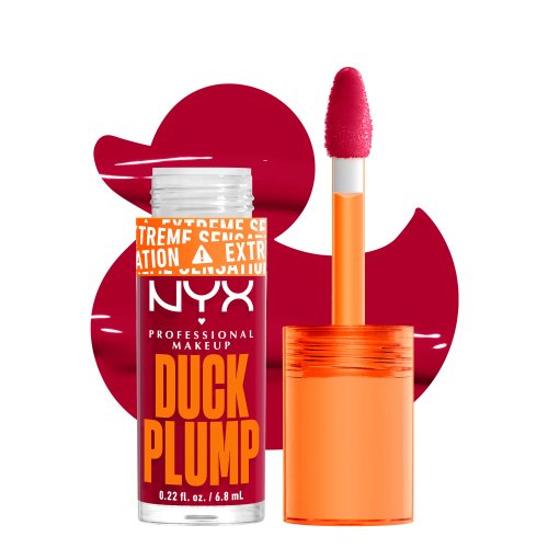 NYX Professional Makeup - DUCK PLUMP High Pigment Plumping Gloss - Błyszczyk z efektem powiększenia ust - 7 ml - 14 HALL OF FLAME 