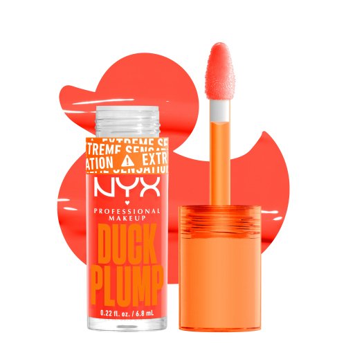 NYX Professional Makeup - DUCK PLUMP High Pigment Plumping Gloss - Błyszczyk z efektem powiększenia ust - 7 ml - 13 PEACH OUT 