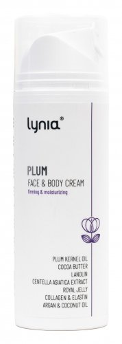 Lynia - Plum - Face & Body Cream - Ujędrniająco-nawilżający krem do twarzy i ciała - 150 ml 