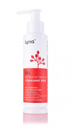 Lynia - Facial cleansing gel with AHA acids - 100 ml