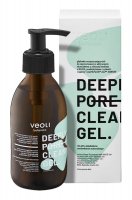 Veoli Botanica - Deeply Pore Cleansing Gel - Deeply cleansing face wash gel with green tea, EGCG, chicory and agave - 200 ml