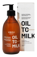 Veoli Botanica - Oil to Milk - Nawilżająco-transformujący olejek myjący z 2% ekstraktem z imbiru i witaminą E - 290 ml