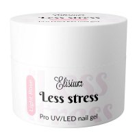 Elisium - Less Stress Pro UV/LED Nail Gel - Żel budujący do paznokci - Light Rose - 40 ml