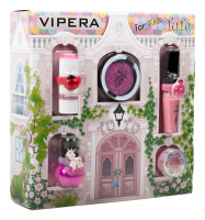 VIPERA - Magic Tutu Collection - Zestaw prezentowy 5 kosmetyków dla dzieci + Domek - 03 Pink Pirouette