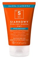 BARWA - BARWA SIARKOWA - Sulfur Peeling & Exfoliating Mask 2in1 - Siarkowy peeling-maska - Wygładzający - 120 ml