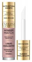 Eveline Cosmetics - WONDER MATCH - Liquid Highlighter - Rozświetlacz w płynie - 4,5 ml - 01
