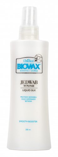 BIOVAX - Liquid Silk Smooth Booster - Jedwab w płynie do włosów - 200 ml