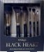 KillyS - BLACK HEART - 6 Brushes Makeup Set - Zestaw 6 pędzli do makijażu 