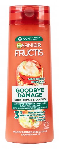 GARNIER - FRUCTIS - GOODBYE DAMAGE - Odbudowujący szampon do włosów bardzo zniszczonych - 400 ml
