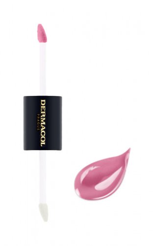 Dermacol - 16H Lip Colour - Extreme Long-Lasting Lipstick - Długotrwała dwufazowa pomadka do ust i błyszczyk 2w1 - 2x4 ml - 11