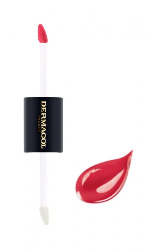 Dermacol - 16H Lip Colour - Extreme Long-Lasting Lipstick - Długotrwała dwufazowa pomadka do ust i błyszczyk 2w1 - 2x4 ml - 4
