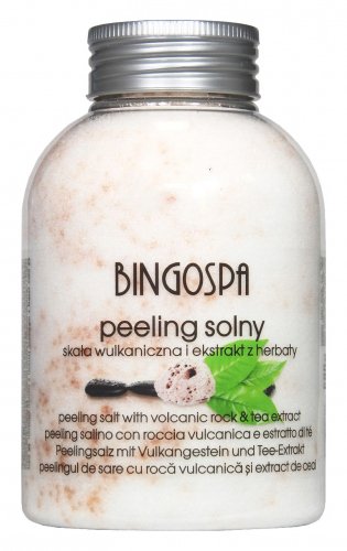 BINGOSPA - Salt body scrub - Volcanic rock and tea extract - 580g