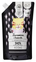 YOPE - Natural shower gel for children - Cranberry and lavender - Refill - 400 ml