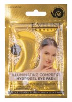 Eveline Cosmetics - ILLUMINATING COMPRESS HYDROGEL EYE PADS - Hydrogel, illuminating eye pads - 1 pair