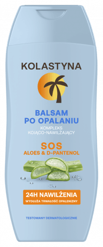 KOLASTYNA - S O S Aloes & D-Pantenol - Kojąco-nawilżający balsam po opalaniu - 200 ml 