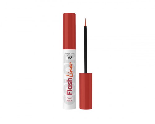 Golden Rose - Flash Liner Colored Eyeliner - Kolorowy eyeliner w pędzelku - 3,5 ml  - 106 Coral Rose 