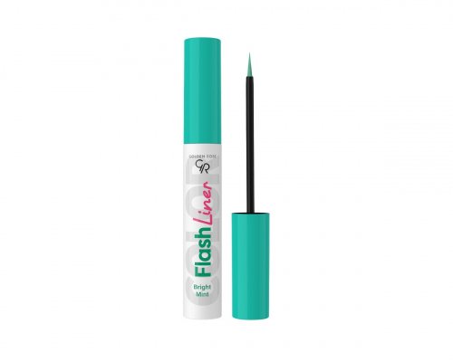 Golden Rose - Flash Liner Colored Eyeliner - Kolorowy eyeliner w pędzelku - 3,5 ml  - 101 Bright Mint 