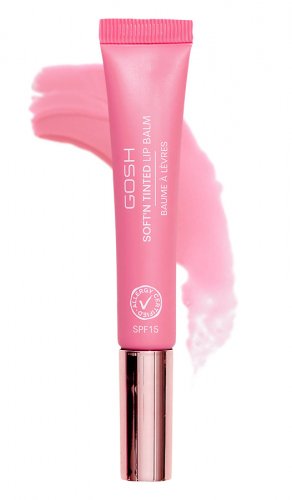 GOSH - SOFT'N TINTED LIP BALM - Wegański balsam do ust - 8 ml - 005 PINK ROSE