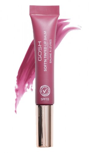 GOSH - SOFT'N TINTED LIP BALM - Wegański balsam do ust - 8 ml - 006 BERRY