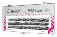 Clavier - BeVshape - Fishtail Eyelashes - Tufts of eyelashes - Swallows - Curl B - 10 mm - 10 mm