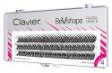 Clavier - BeVshape - Fishtail Eyelashes - Tufts of eyelashes - Swallows - Curl B - 12 mm - 12 mm