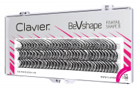 Clavier - BeVshape - Fishtail Eyelashes - Tufts of eyelashes - Swallows - Curl B - 16 mm - 16 mm