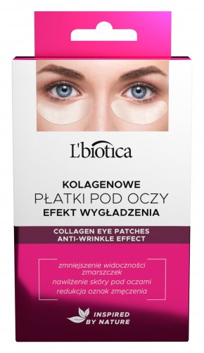 L'biotica - Collagen Eye Patches - Kolagenowe płatki pod oczy przeciwzmarszczkowe - 3 x 2 sztuki