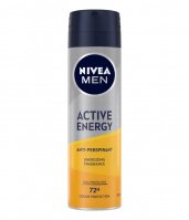 Nivea - Men - Active Energy - Dual Protection 72H Anti-Perspirant - Energetyzujacy antyperspirant w sprayu dla mężczyzn - 150 ml 