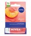 Nivea - PEACH SHINE - 24h Moisture Lip Balm - Caring lipstick - Peach - 4.8 g 