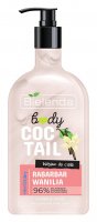 Bielenda - COCTAIL - Body Coctail - Nawilżający balsam do ciała - Rabarbar & Wanilia - 400 ml