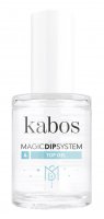Kabos - MAGIC DIP SYSTEM - 4 Top Gel - Topcoat for titanium manicure - 14 ml