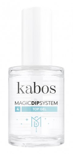 Kabos - MAGIC DIP SYSTEM - 4 Top Gel - Preparat nawierzchniowy do manicure tytanowego - 14 ml
