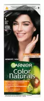 GARNIER - COLOR NATURALS Creme - Permanent, Nourishing Hair Coloring - 1 Ultra Black