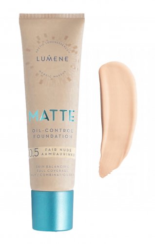 LUMENE - MATTE OIL CONTROL FOUNDATION - 30 ml  - 0.5 - FAIR NUDE